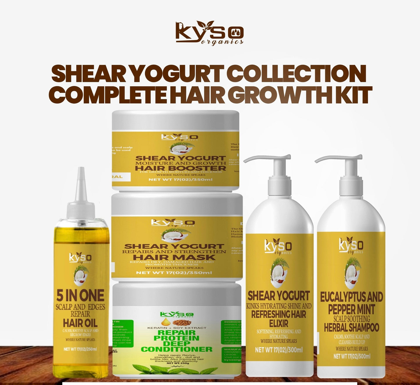 Complete Hair Growth Kit: Shear Yoghurt Collection